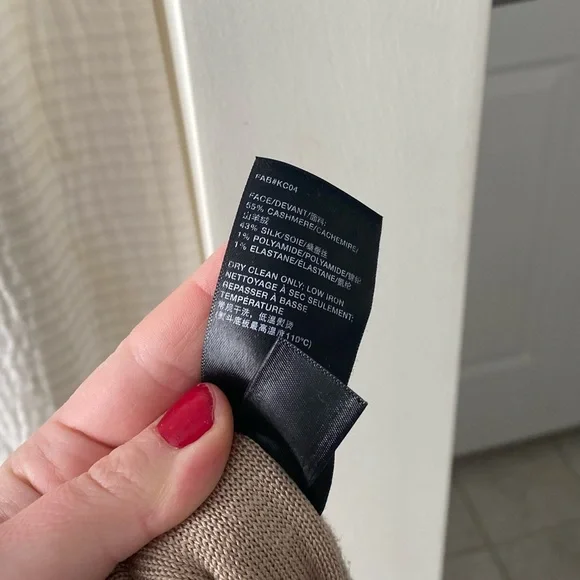 Lafayette 148 New York Cashmere & Silk-Blend Double Knit Pants in Taupe - Picture 9 of 9